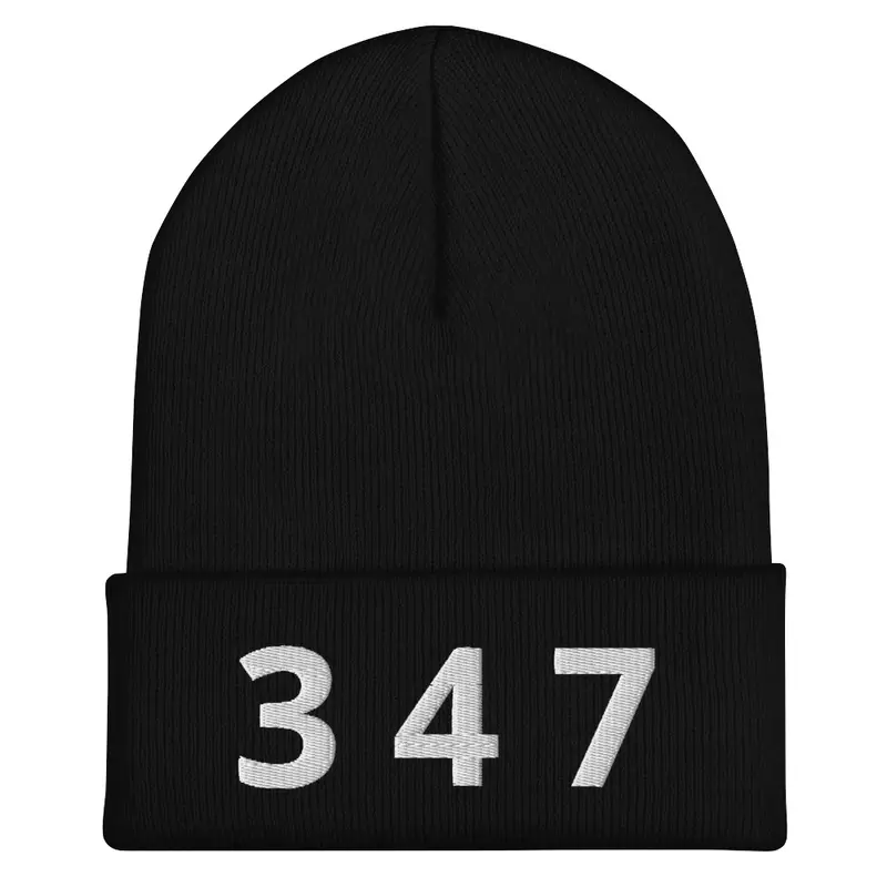 347 Black Ski Cap