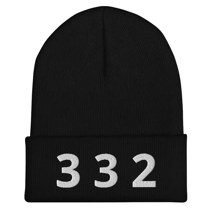 332 Black Ski Cap