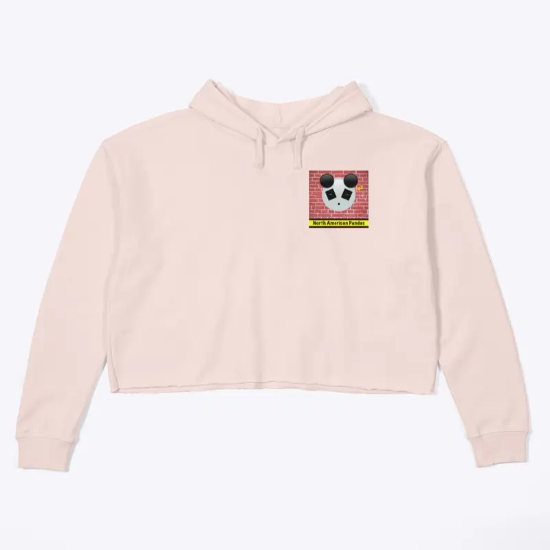 Women’s Crop sweat top panda logo brick