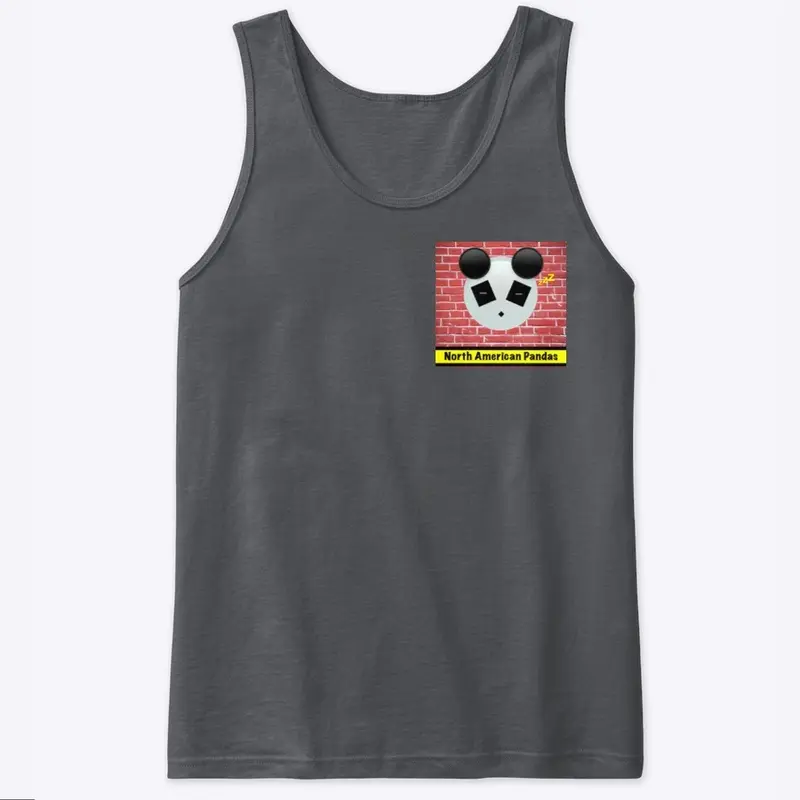 Mens Tank top brick panda logo